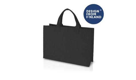 Sisustuskassi Shopper rPET musta Tapio